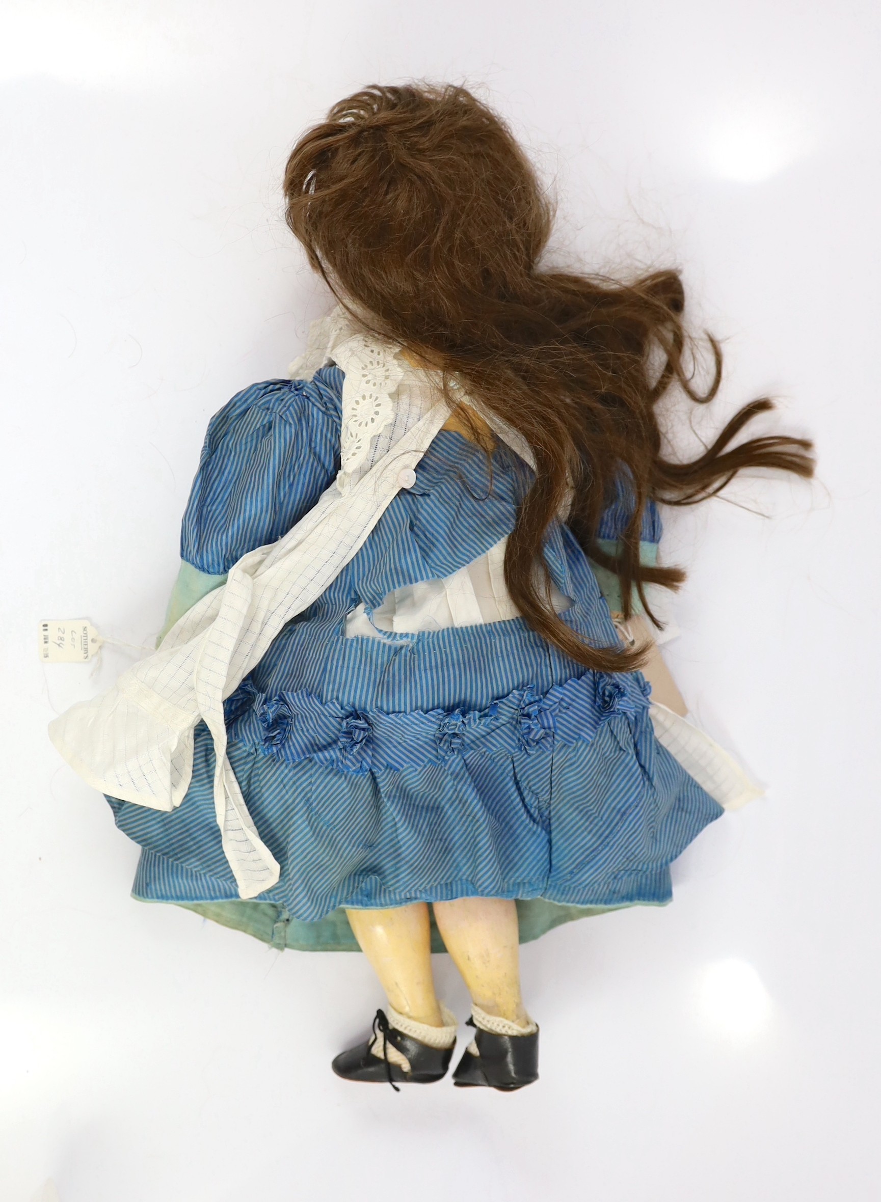 A Fleischmann & Bloedel Eden Bébé pressed bisque doll, French, circa 1890, 23in.